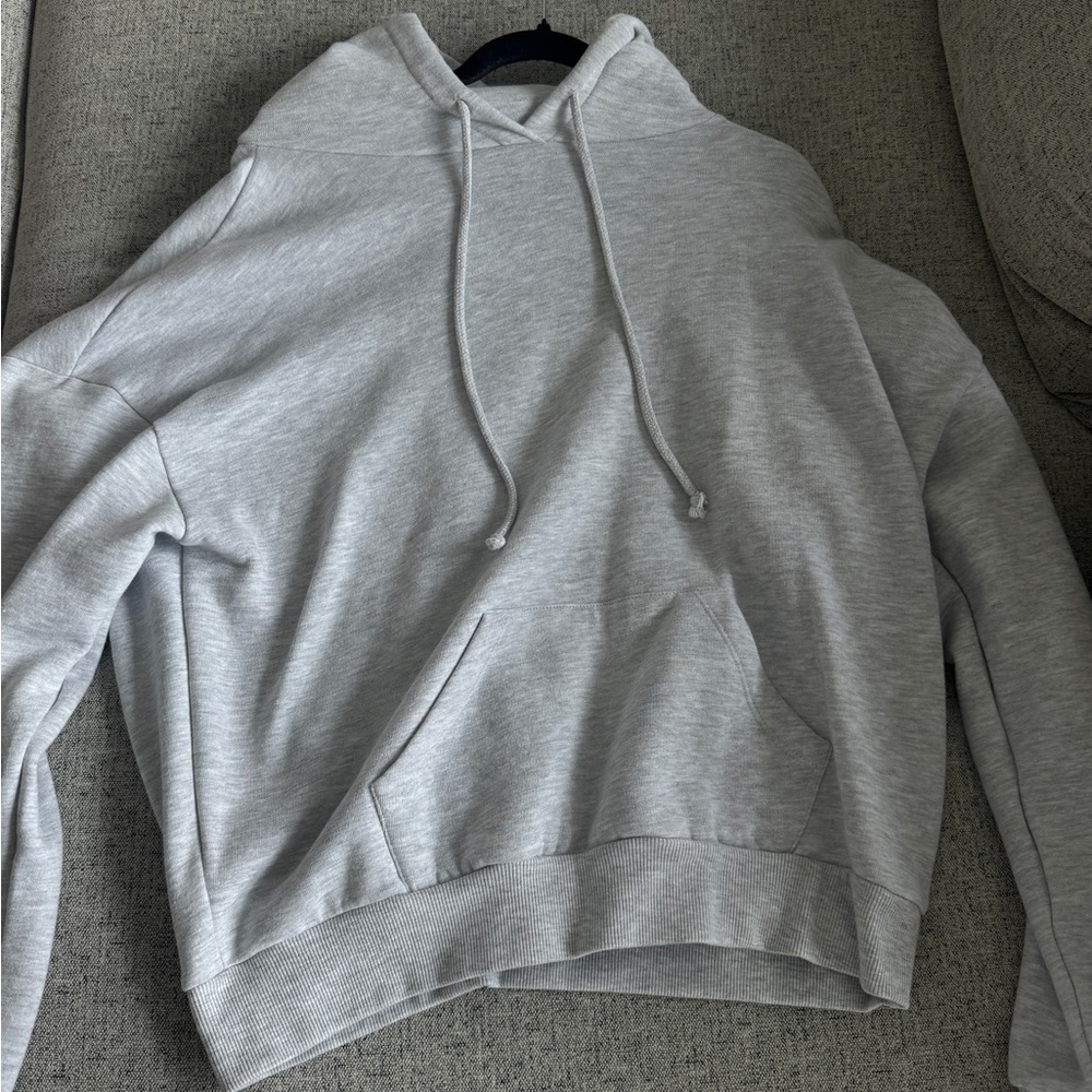 Subdued Women’s Light Gray Pullover Hoodie Sweatshirt